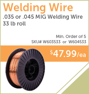 PaulB Wholesale - W603533 or W604533 - MIG Welding Wire 33 lb roll - Min Order of 5 - $47.99/ea