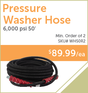 PaulB Wholesale - WH50R2 - 50ft Pressure Washer Hose 6,000 psi - Min Order of 2 - $89.99/ea